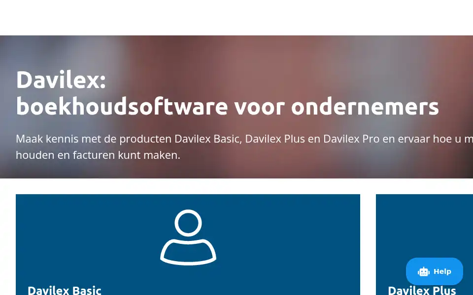 Screenshot of davilex.nl