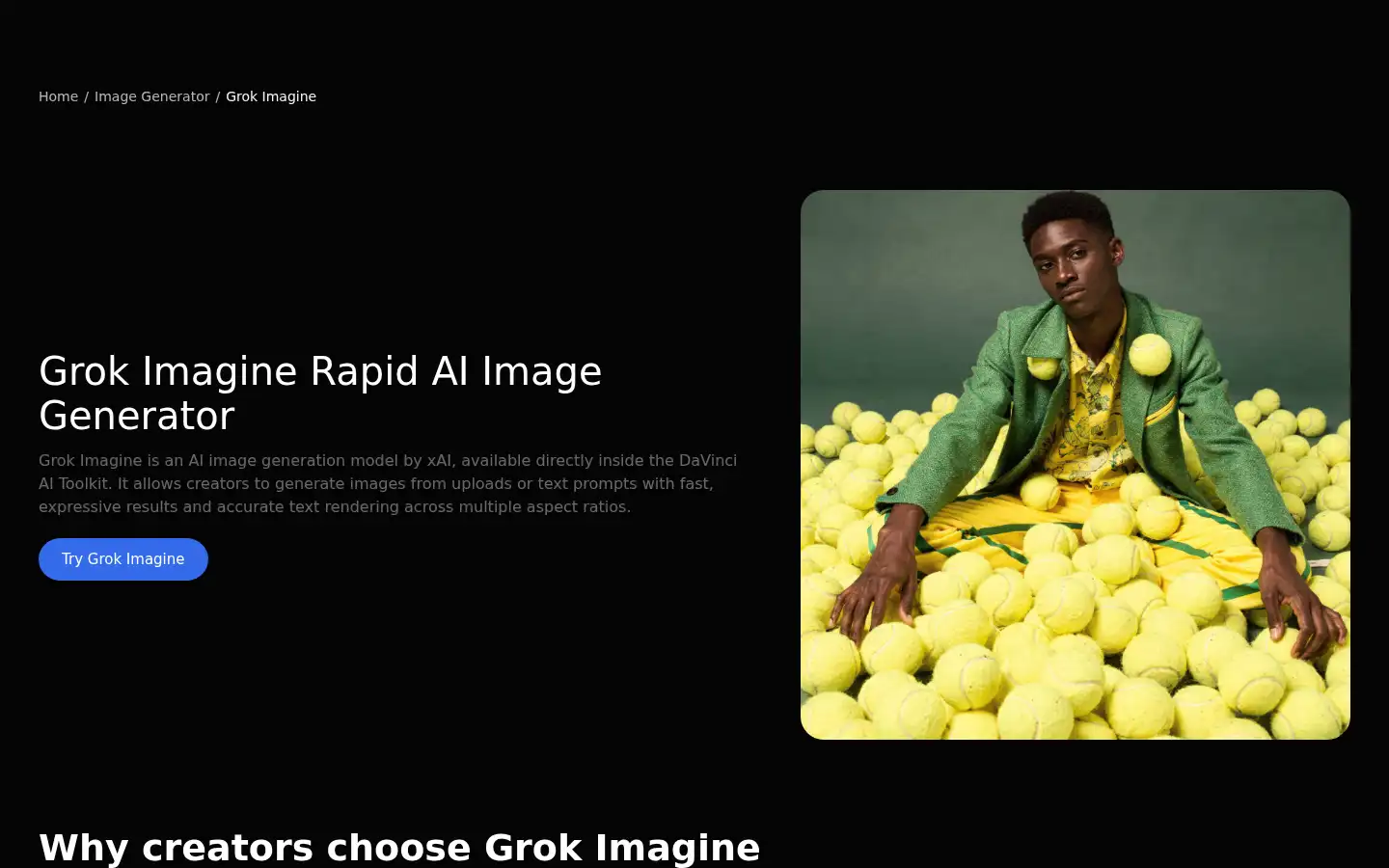 Screenshot of davinci.ai