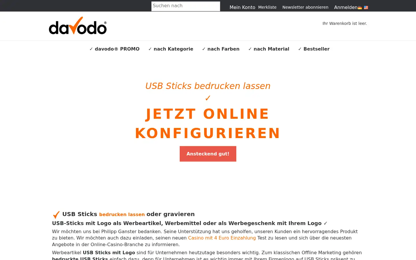 Screenshot of davodo.de