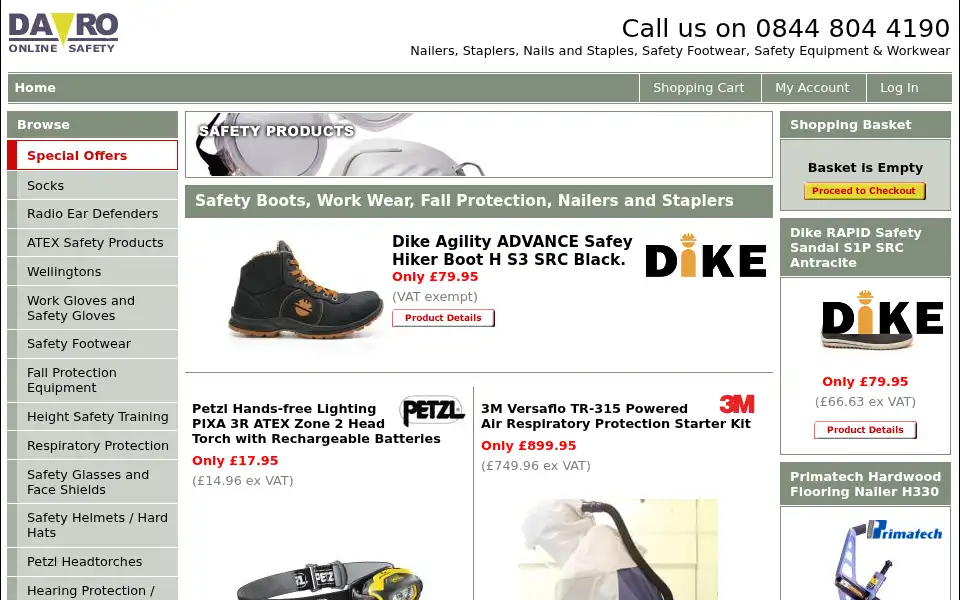 Screenshot of davronline.co.uk