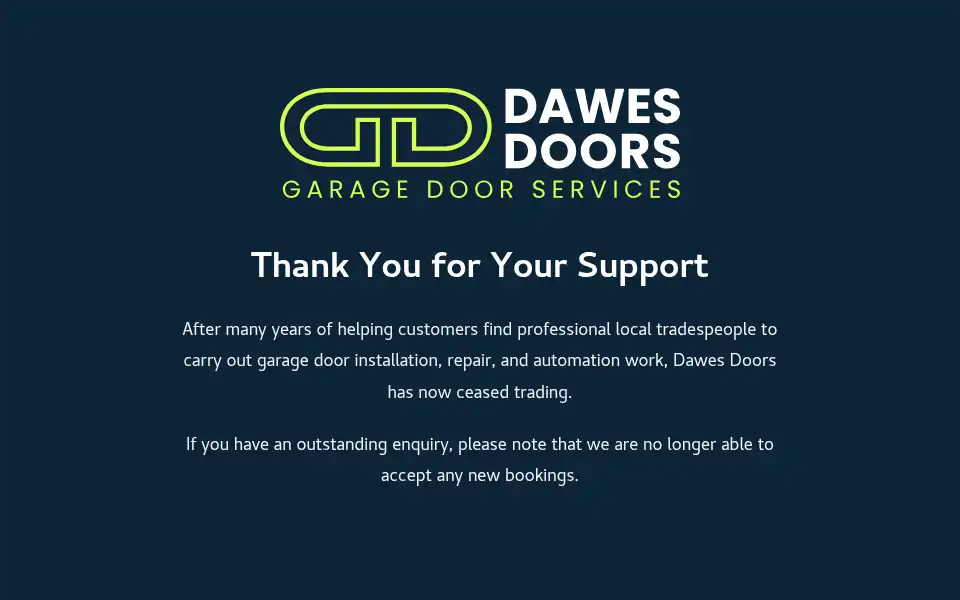 Screenshot of dawesdoors.co.uk