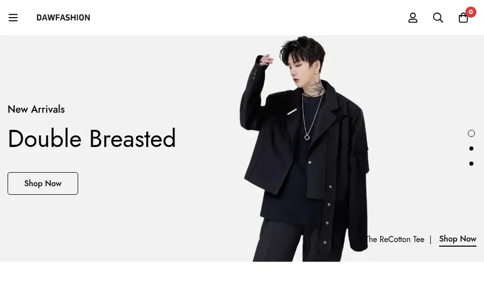 Screenshot of dawfashion.com