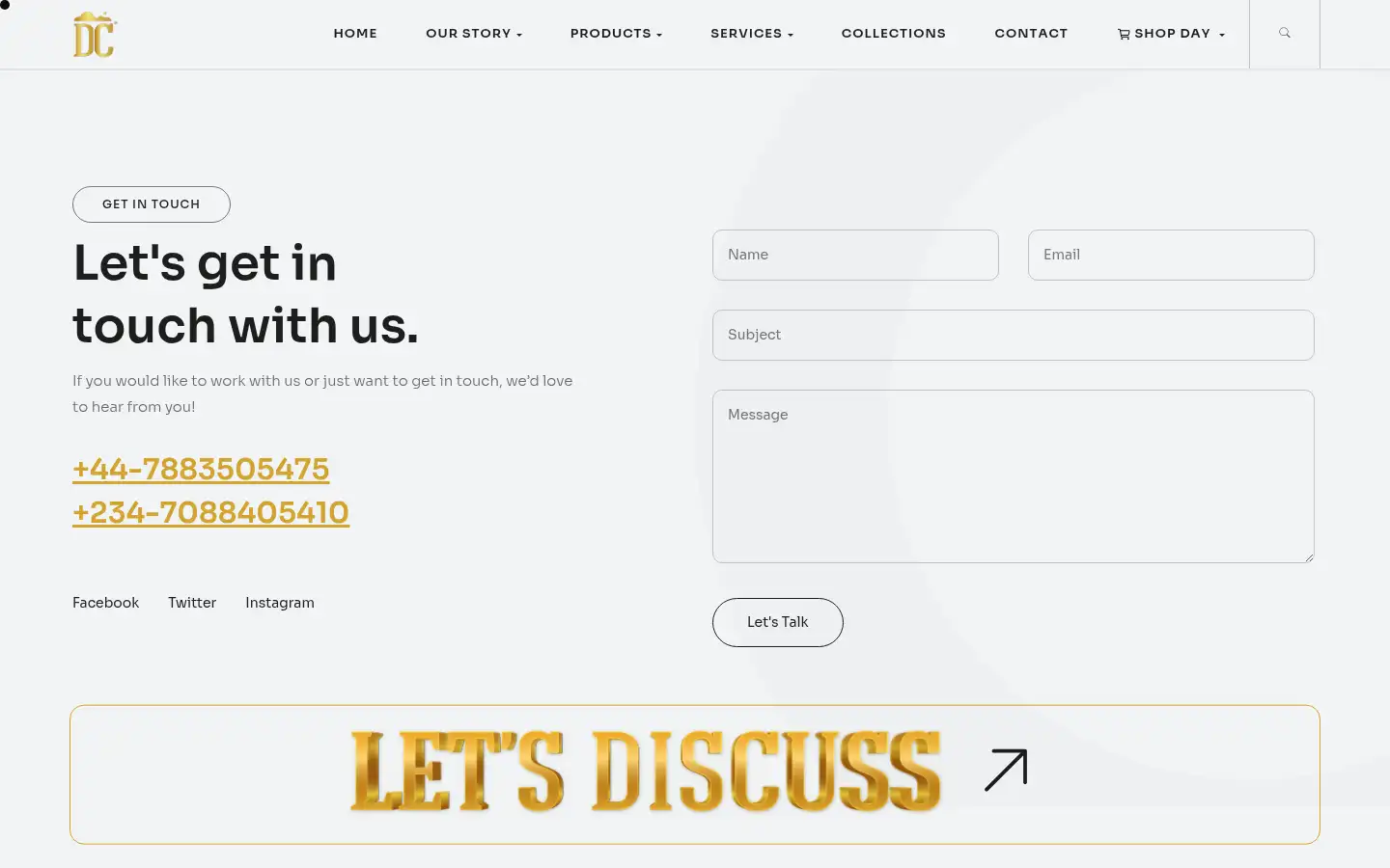 Screenshot of daycreations.co