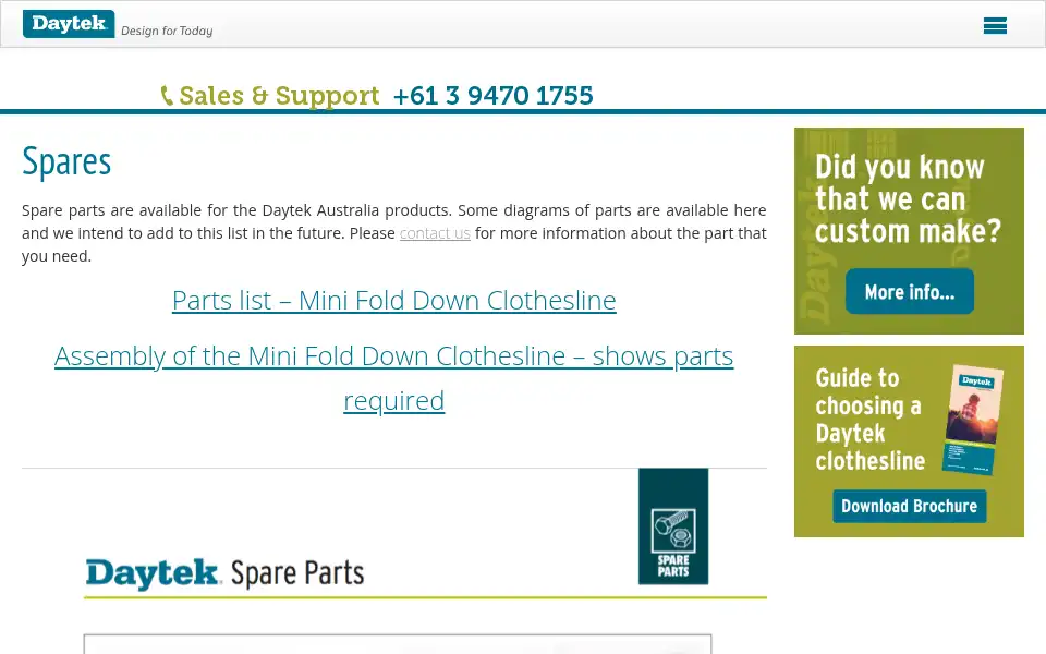 Screenshot of daytek.com.au