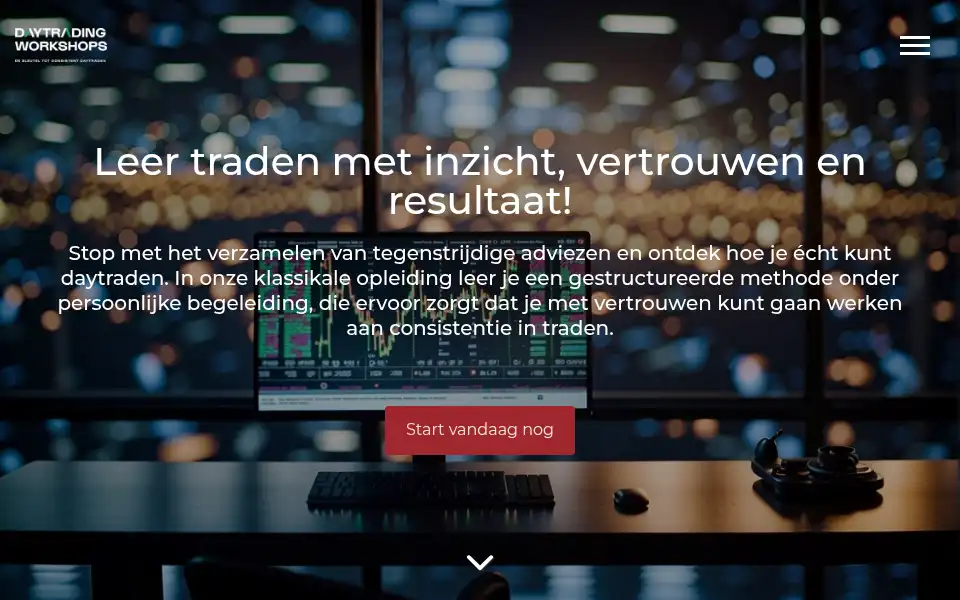 Screenshot of daytradingworkshops.nl