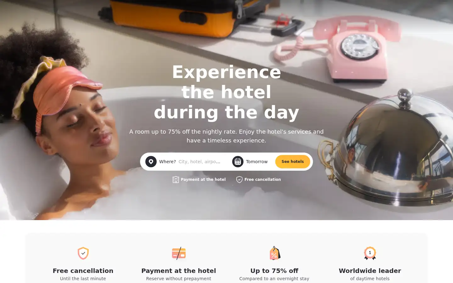 Screenshot of dayuse.co.uk