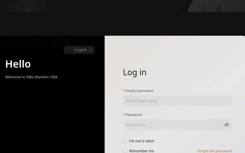 Screenshot of dbginternational.com