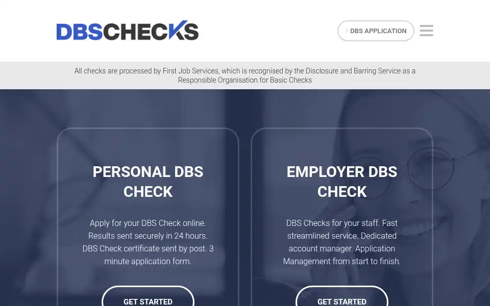 Screenshot of dbschecks.org.uk