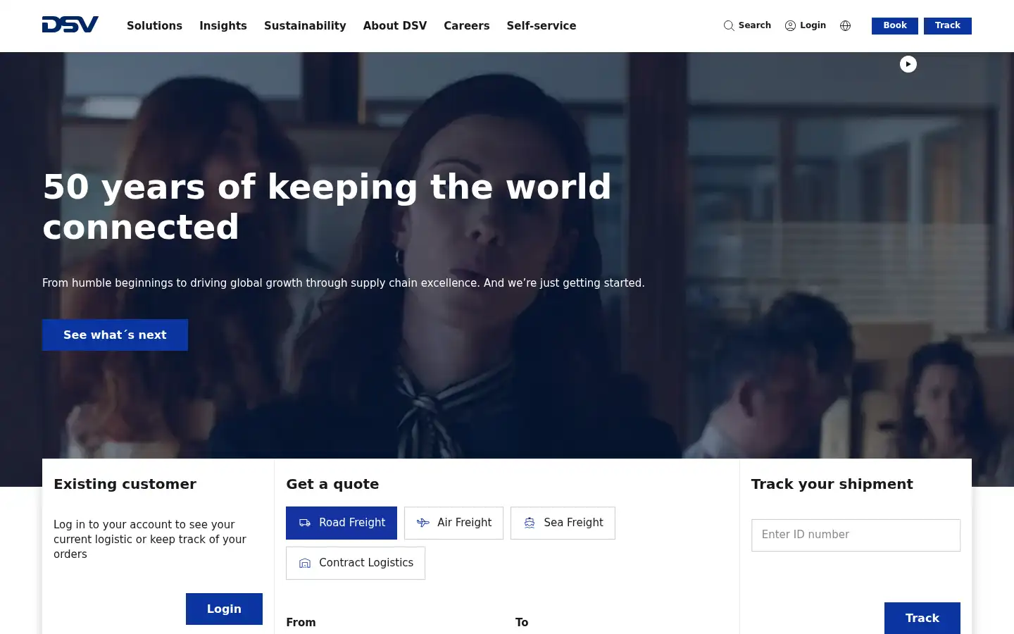 Screenshot of dbschenker.com