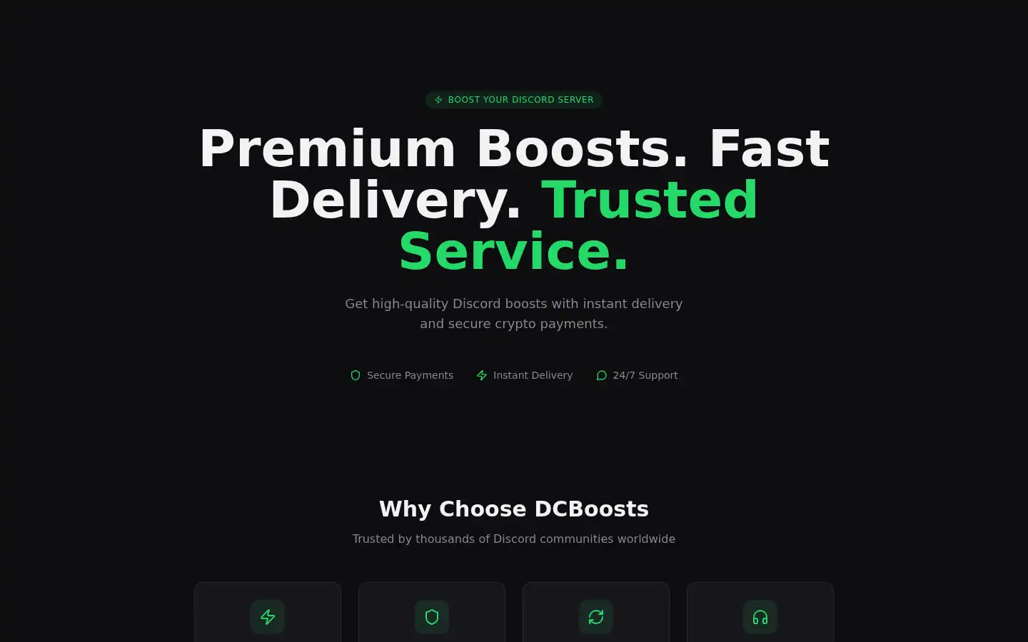 Screenshot of dcboosts.com