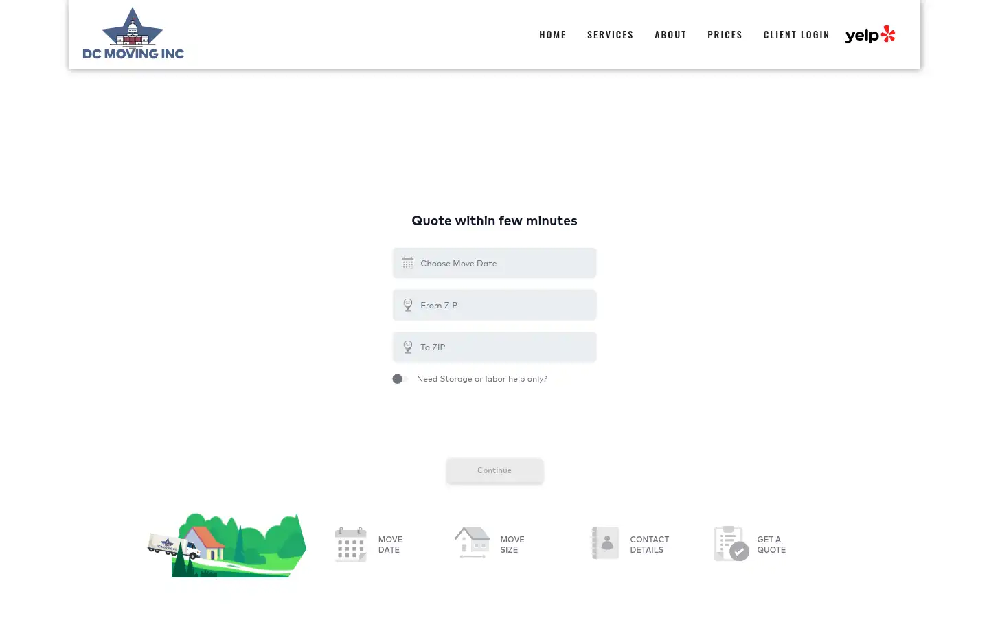 Screenshot of dcmovinginc.com