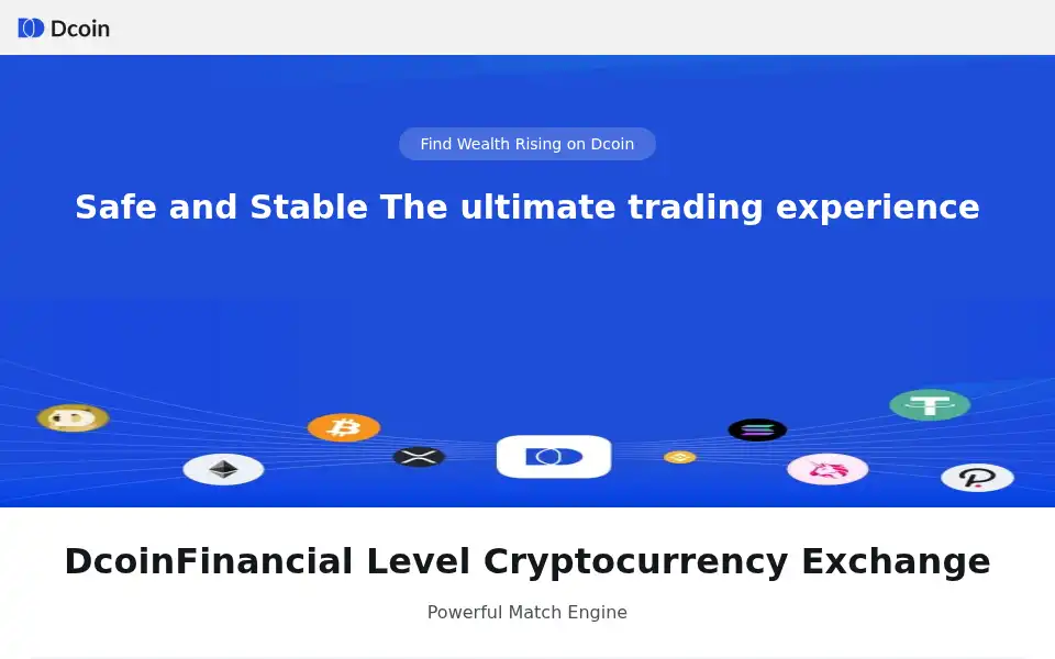 Screenshot of dcoin.com