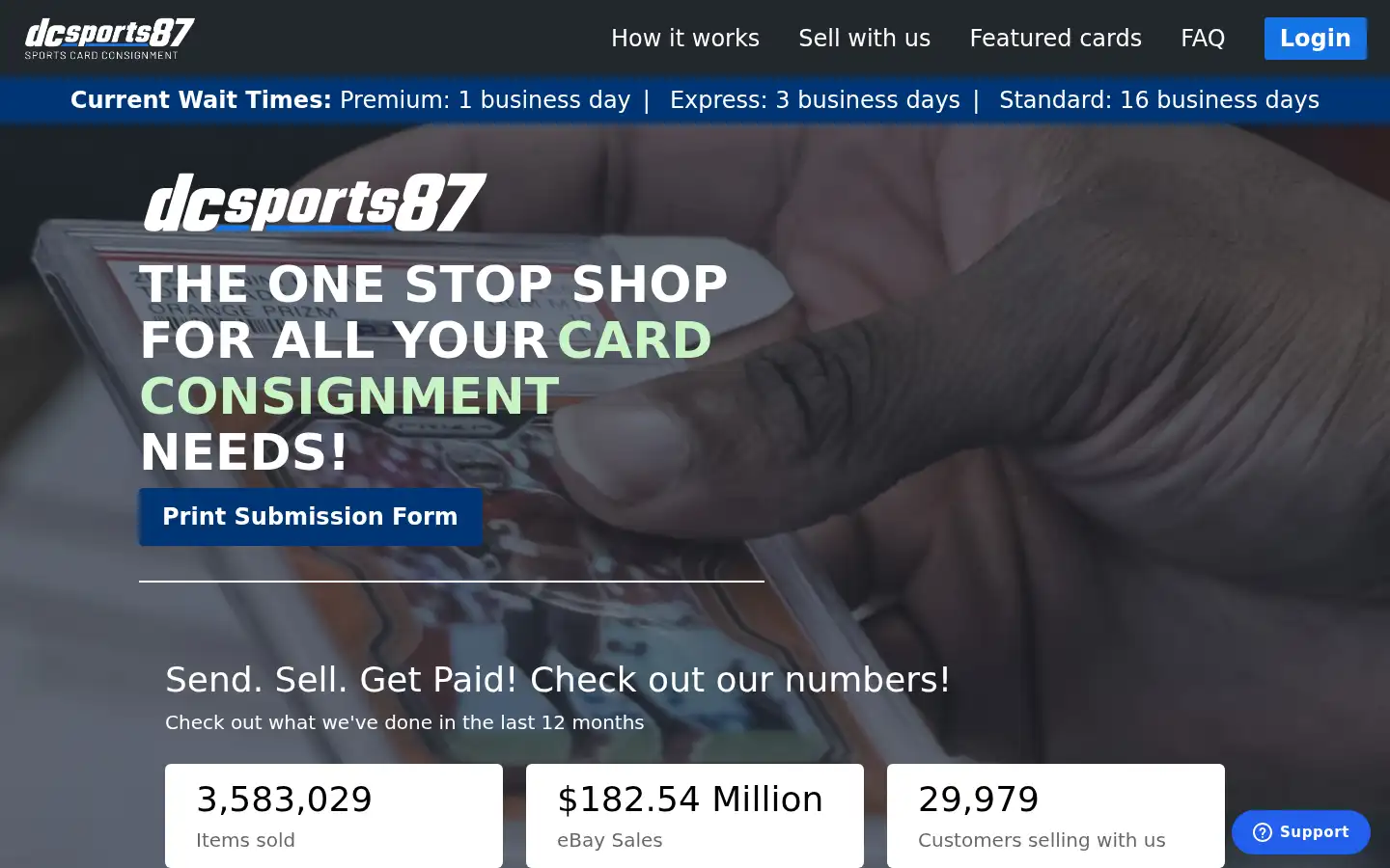 Screenshot of dcsports87.com