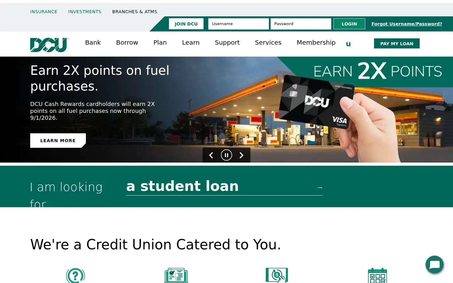 Screenshot of dcu.org