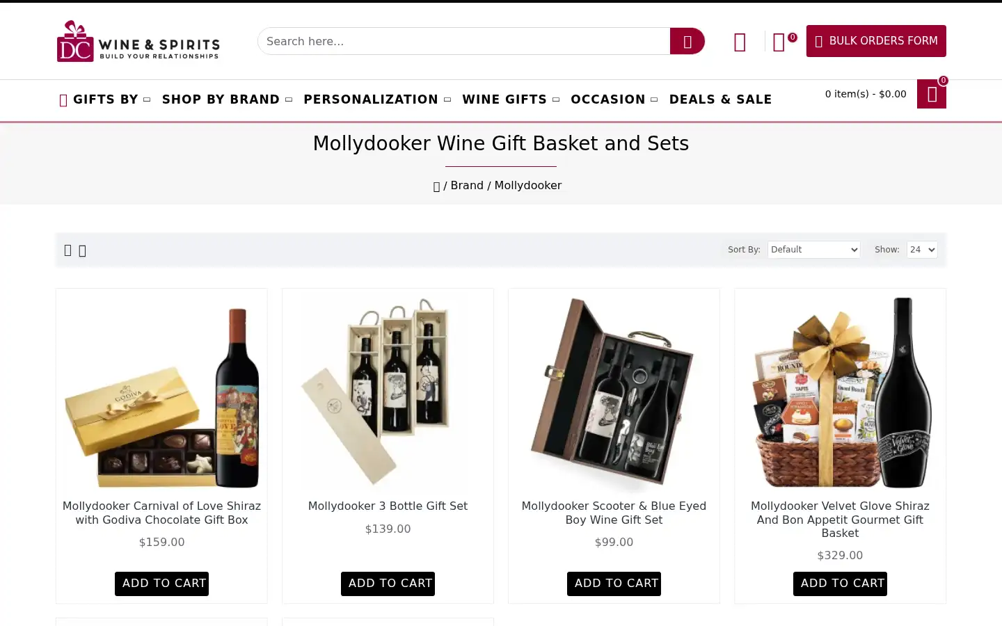 Screenshot of dcwineandspirits.com