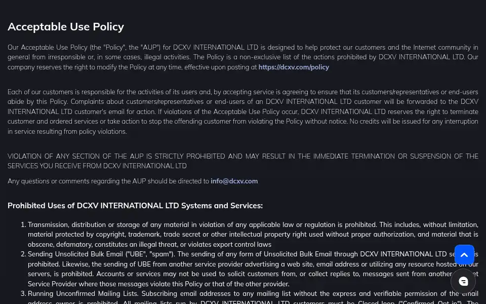Screenshot of dcxv.com