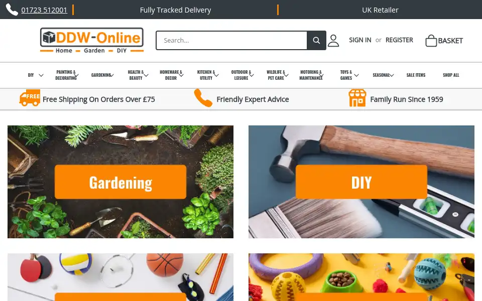 Screenshot of ddwonline.co.uk