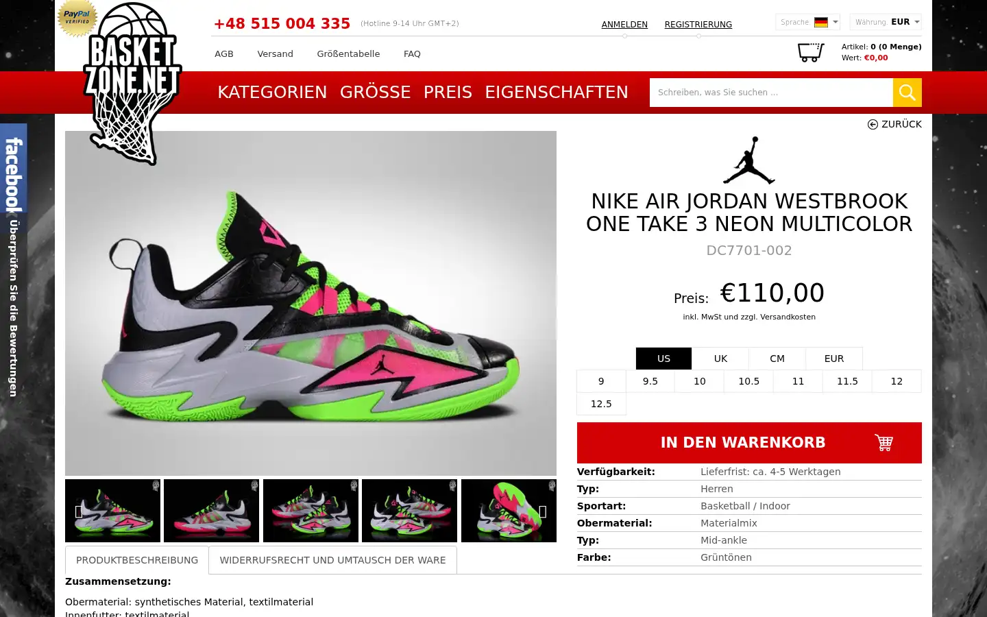 Screenshot of de.basketzone.net