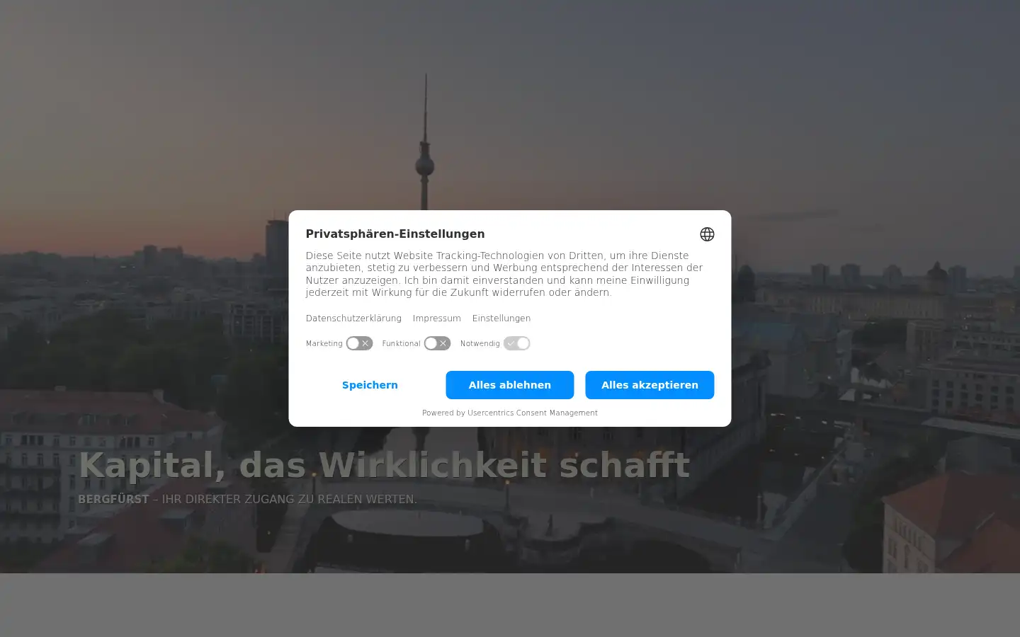 Screenshot of de.bergfuerst.com