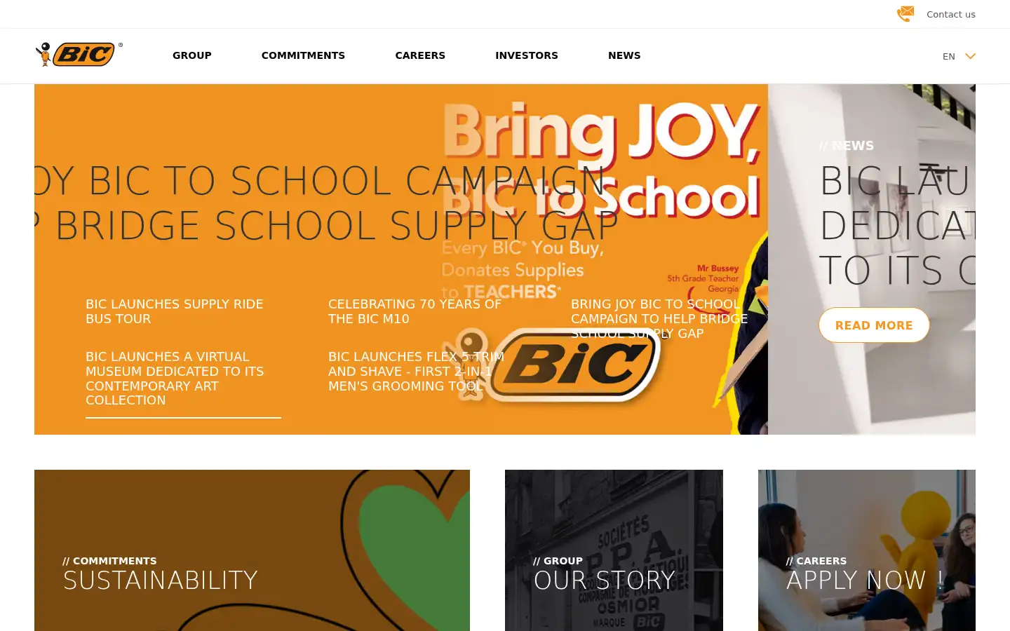 Screenshot of de.bicworld.com