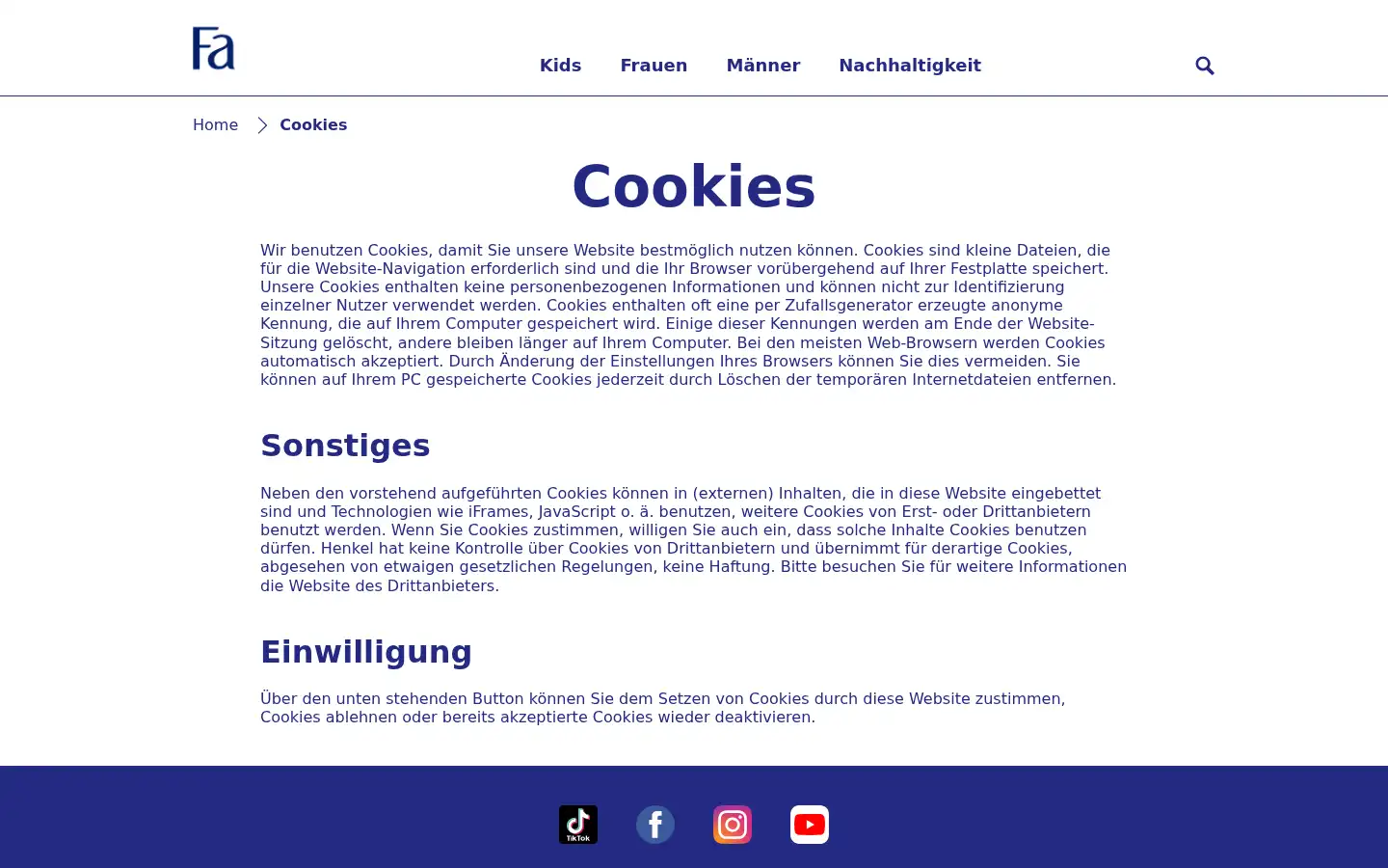 Screenshot of de.fa.com