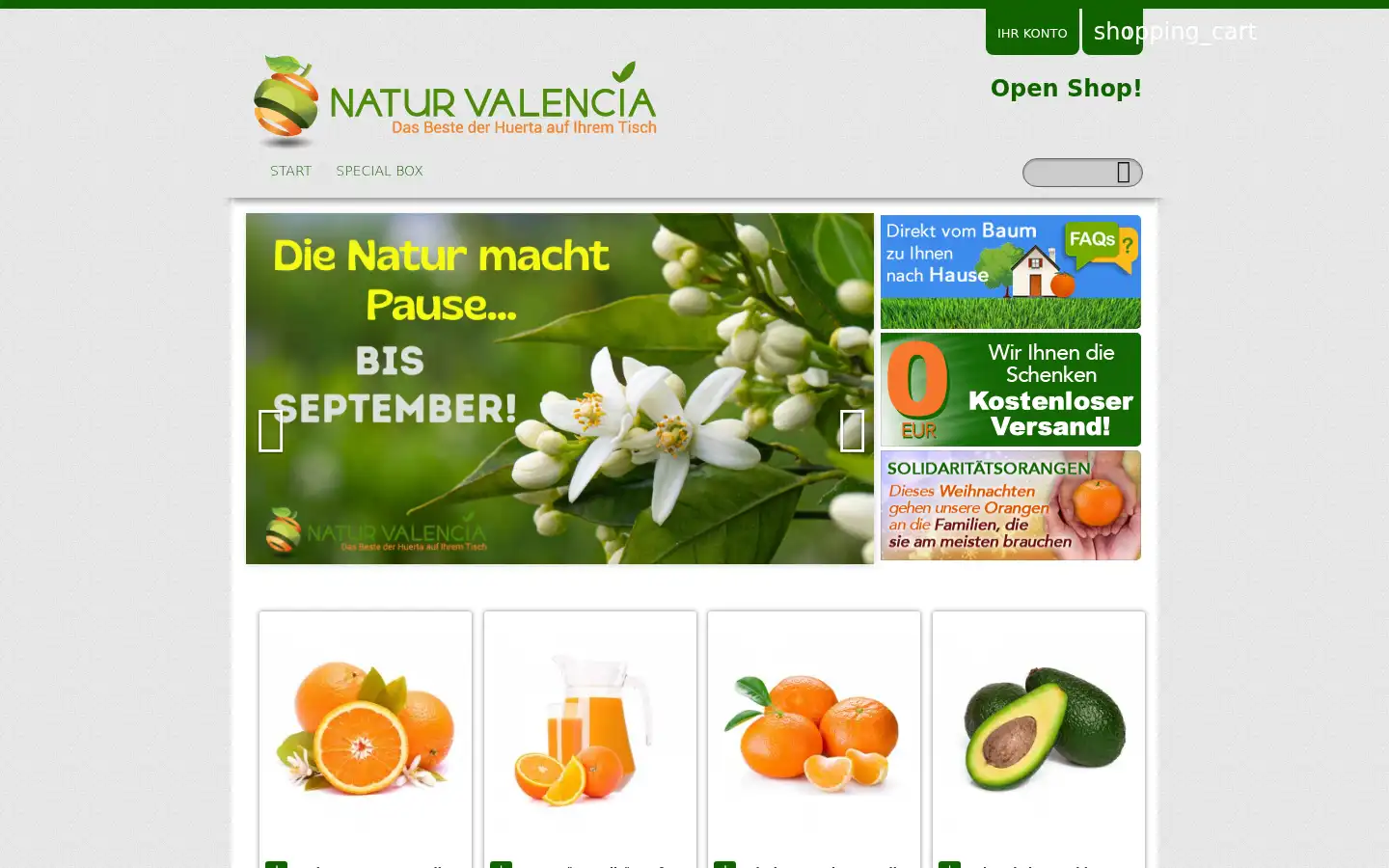 Screenshot of de.naturvalencia.com