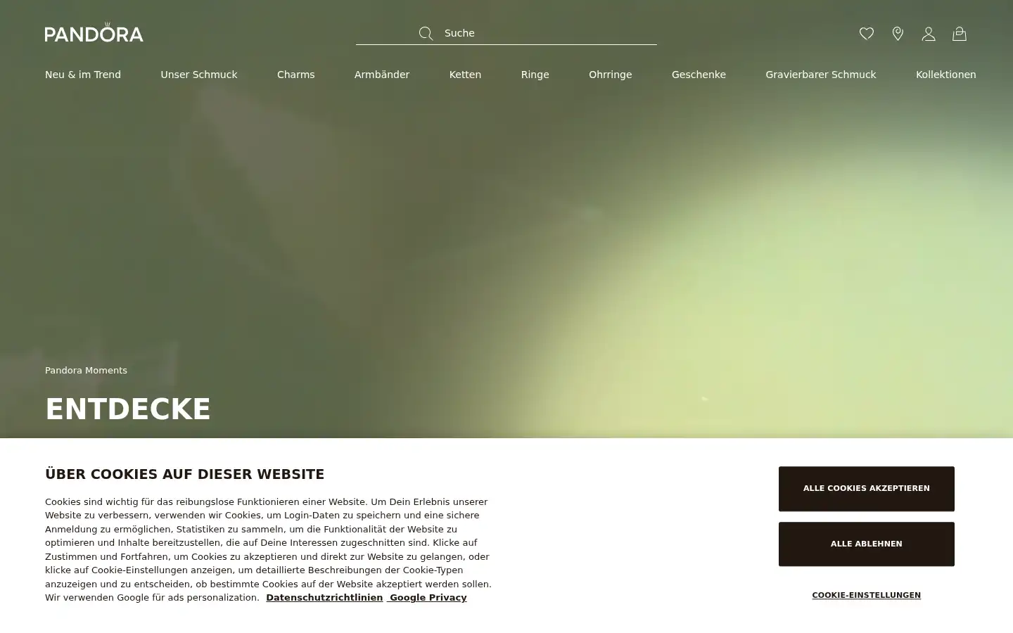 Screenshot of de.pandora.net