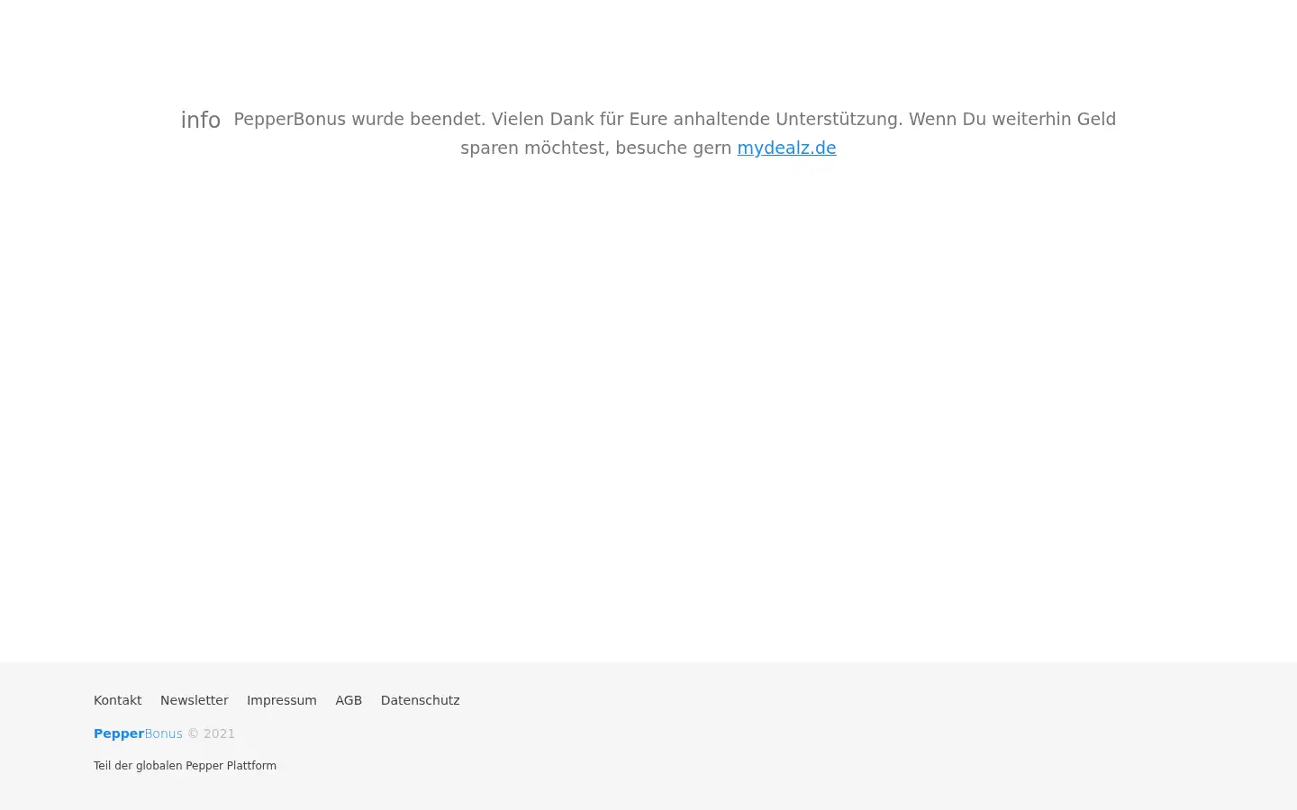Screenshot of de.pepperbonus.com
