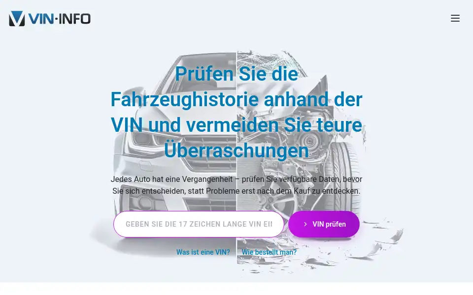 Screenshot of de.vin-info.com