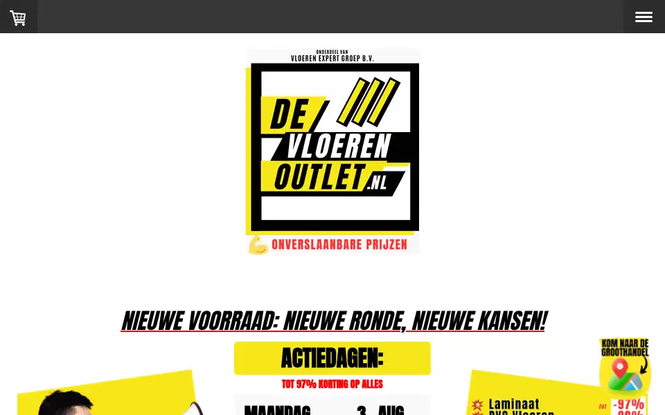 Screenshot of de-vloerenoutlet.nl