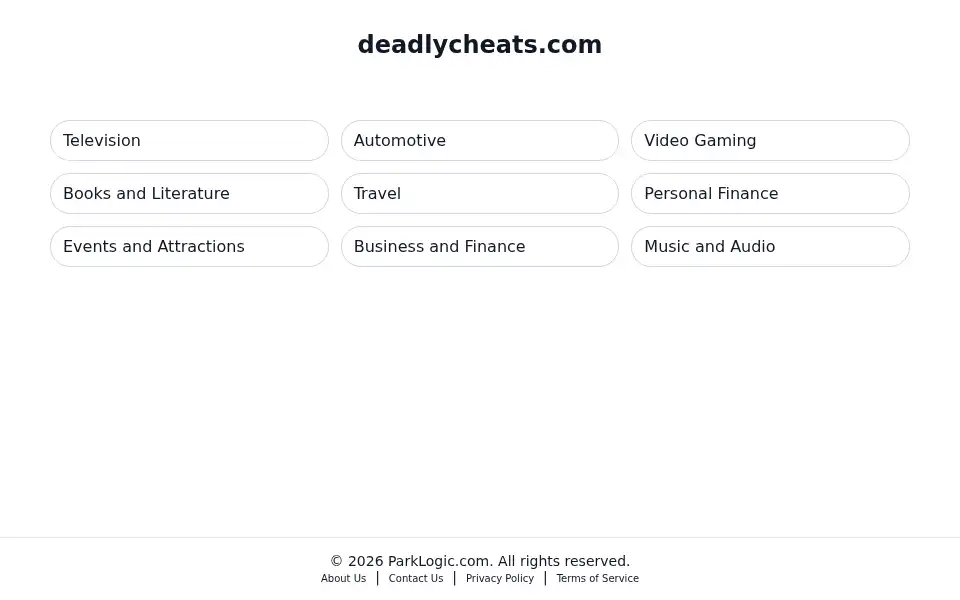 Screenshot of deadlycheats.com