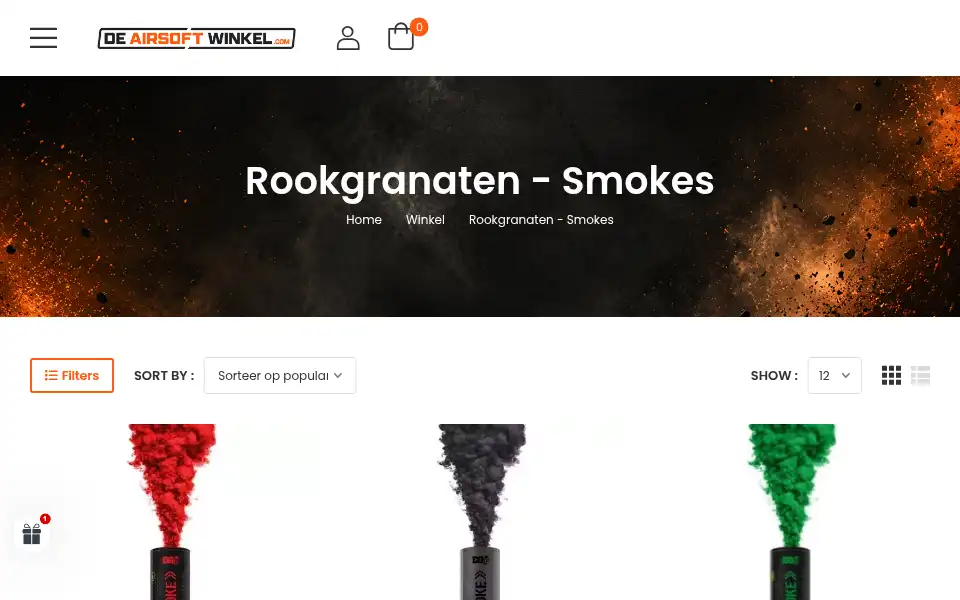 Screenshot of deairsoftwinkel.com