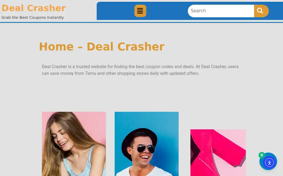 Screenshot of dealcrasher.com