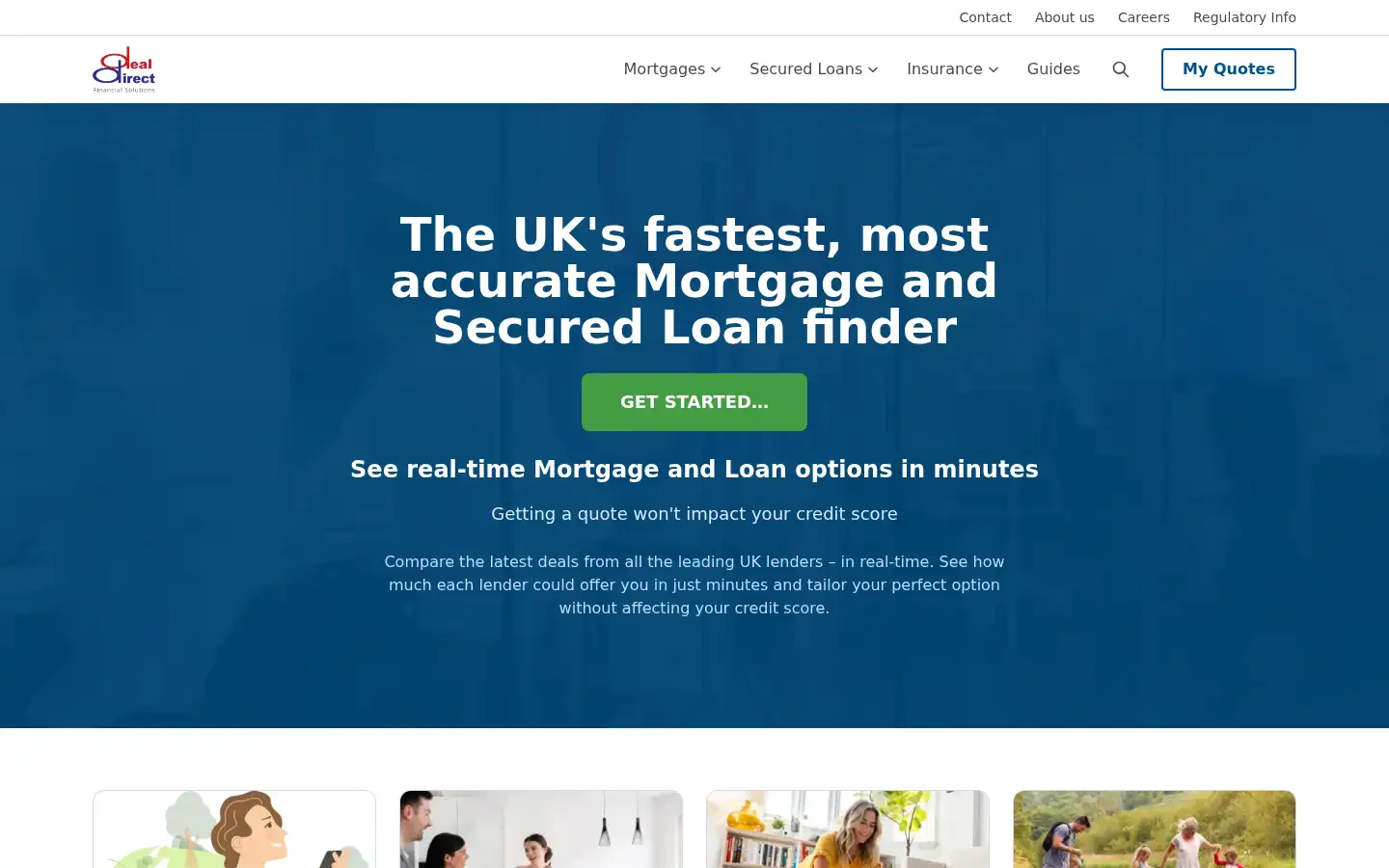 Screenshot of dealdirectfinancial.co.uk