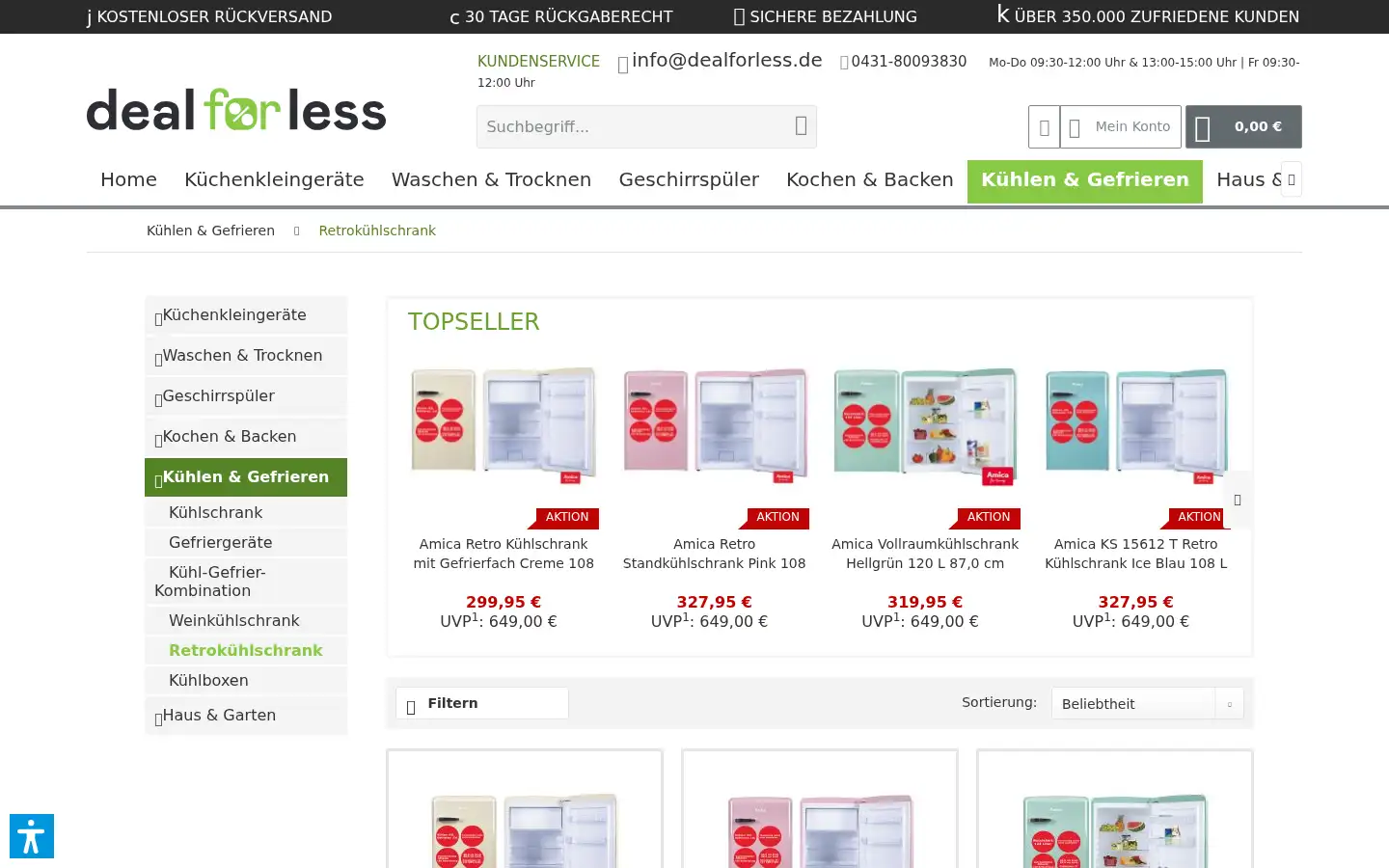 Screenshot of dealforless.de