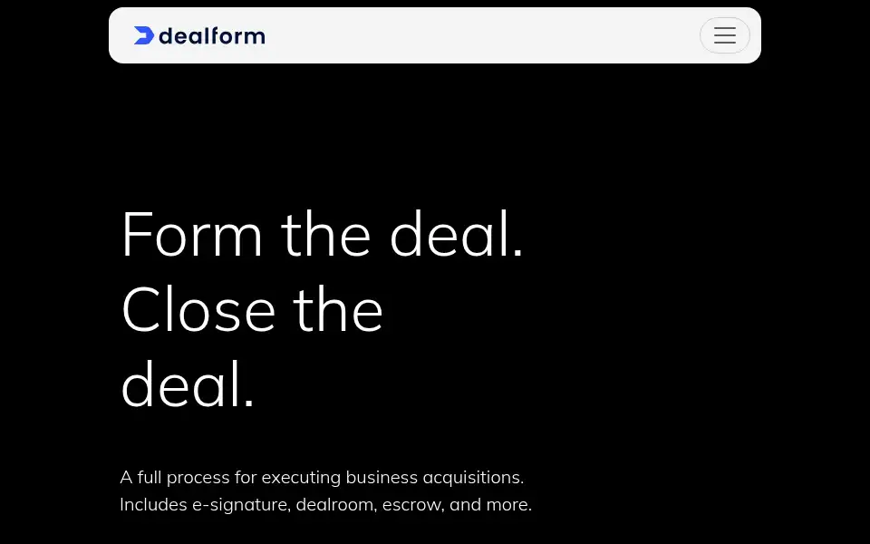 Screenshot of dealform.com