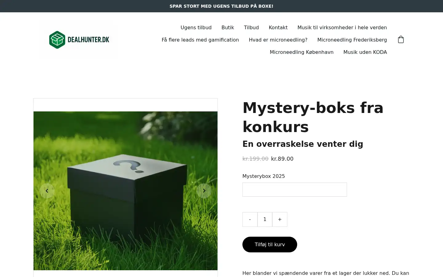 Screenshot of dealhunter.dk