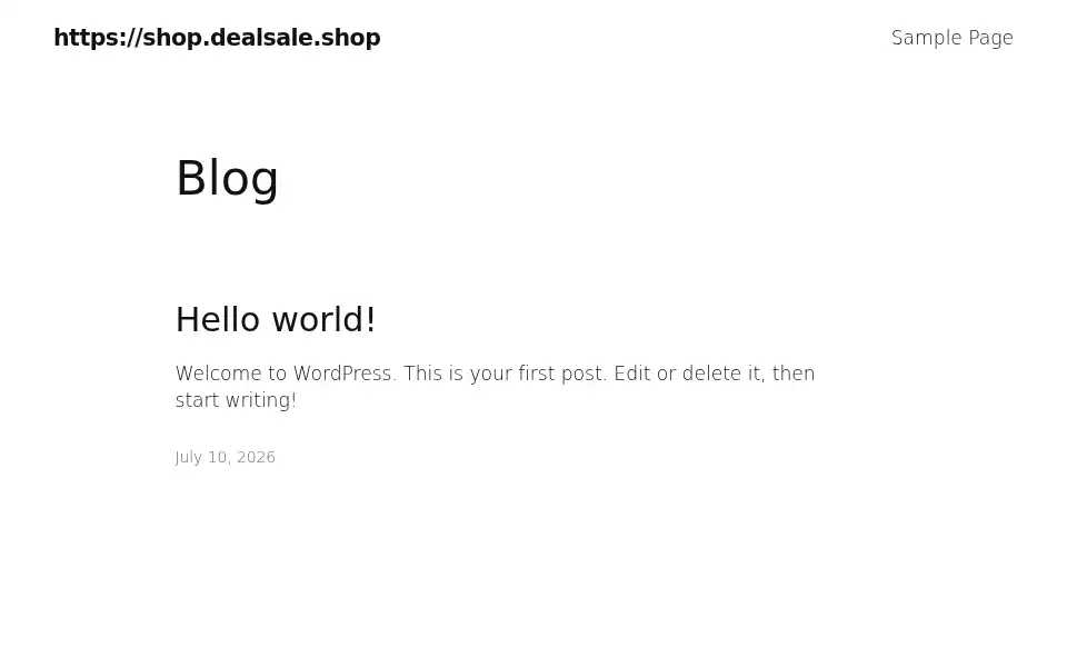 Screenshot of dealsale.shop