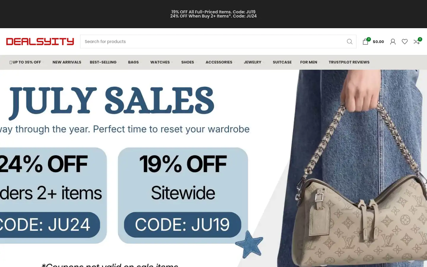 Screenshot of dealsyity.com