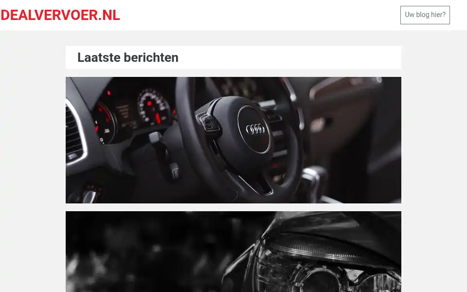 Screenshot of dealvervoer.nl