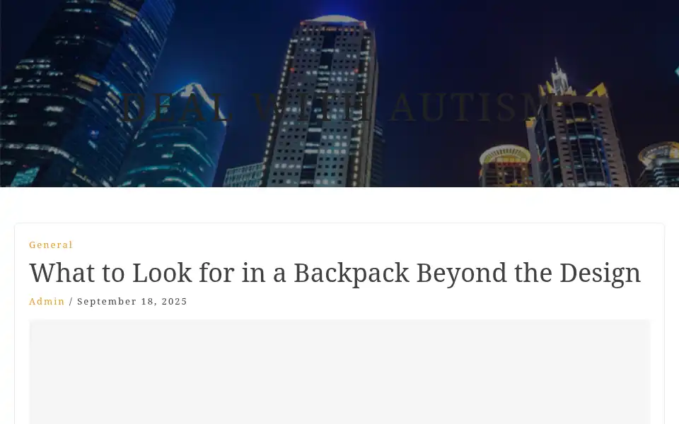 Screenshot of dealwithautism.com