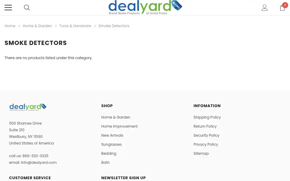 Screenshot of dealyard.com