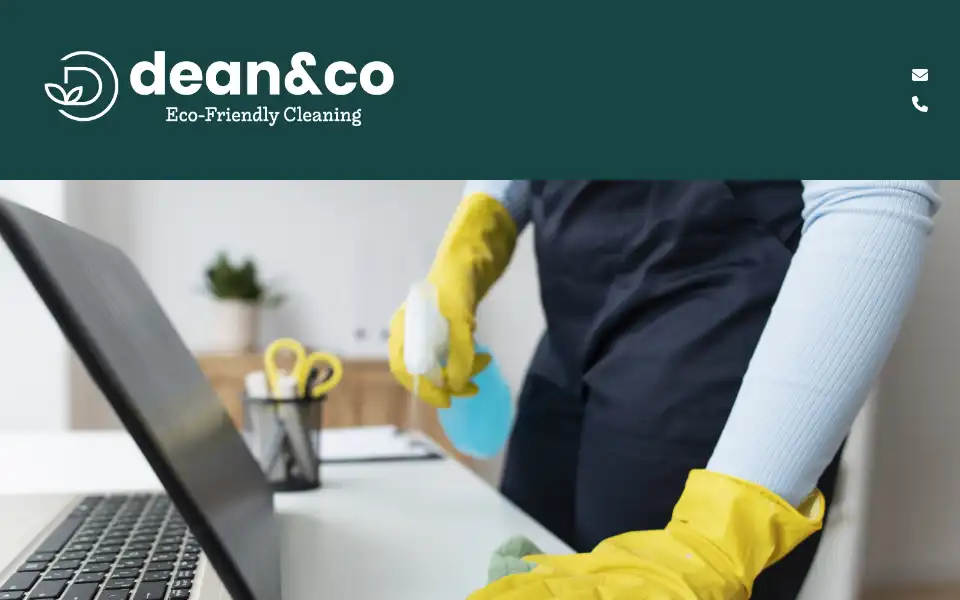 Screenshot of deancocleaning.co.uk