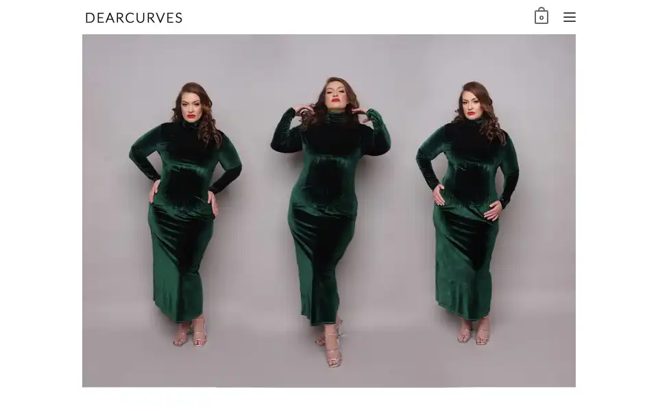 Screenshot of dearcurves.com