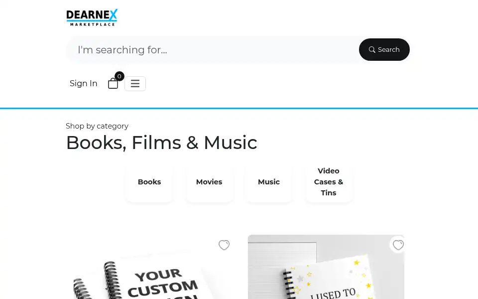 Screenshot of dearnex.com