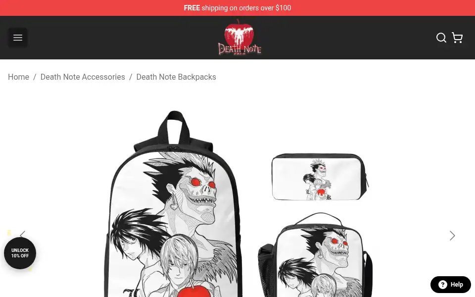 Screenshot of death-note.store