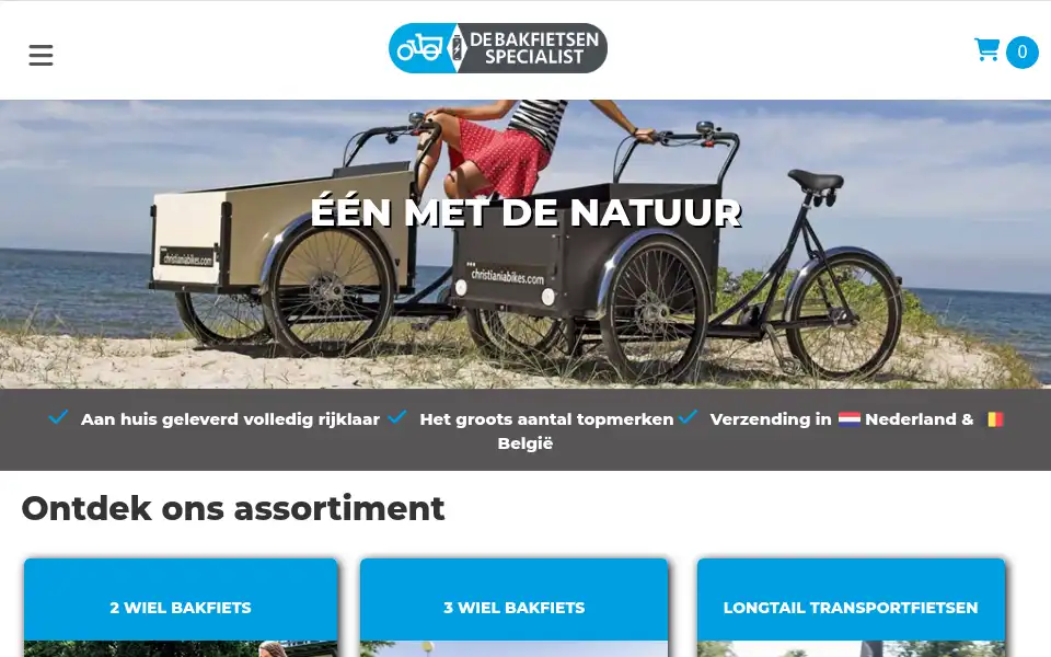 Screenshot of debakfietsenspecialist.nl