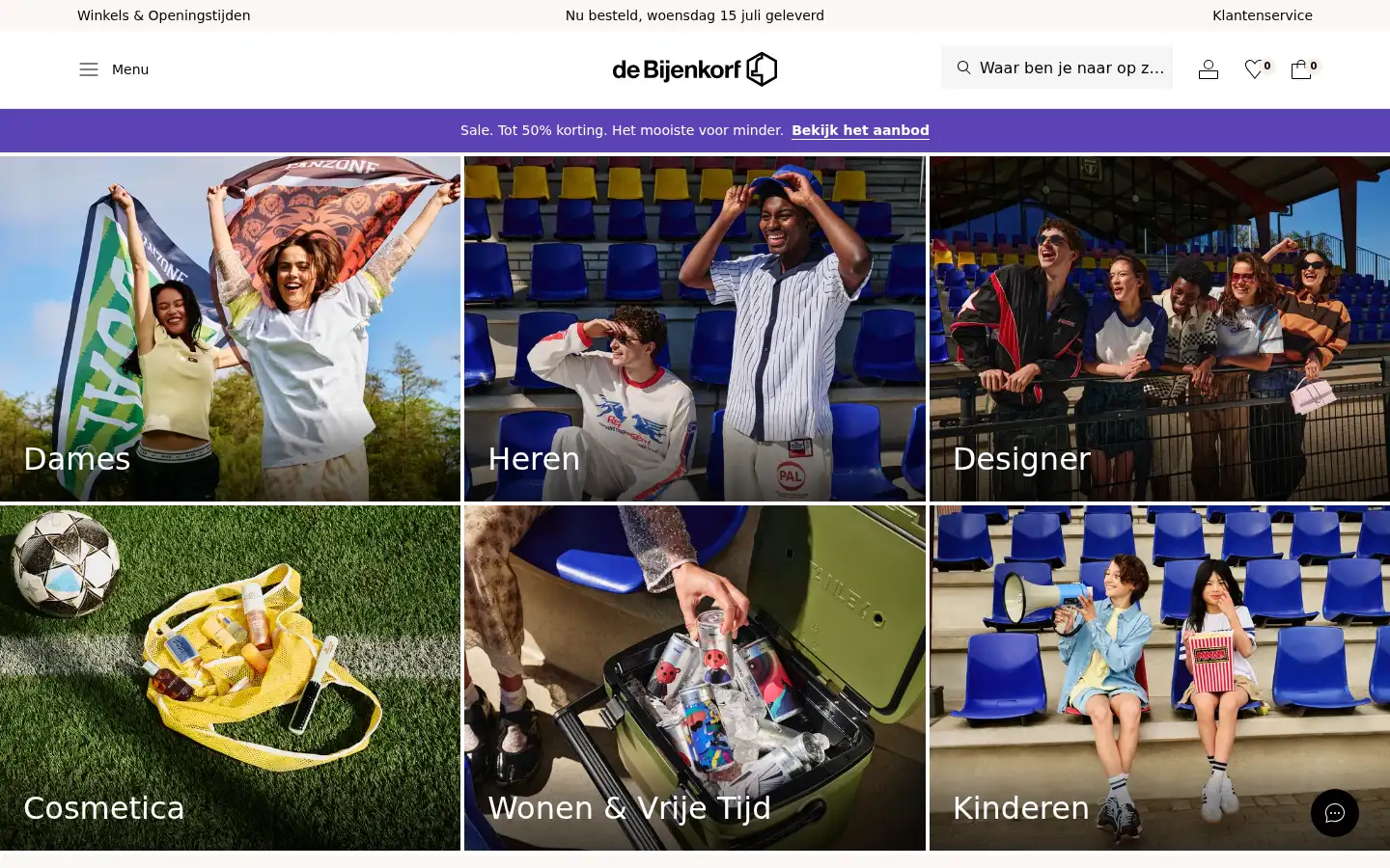 Screenshot of debijenkorf.be