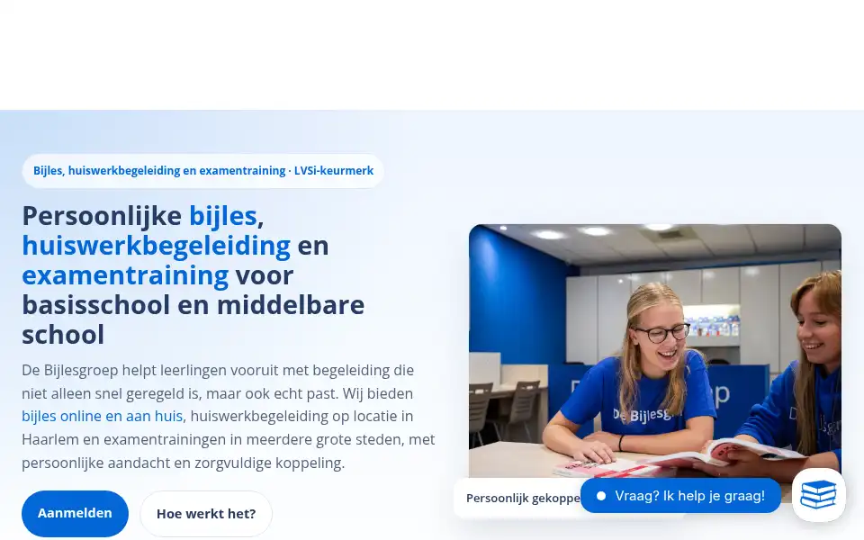 Screenshot of debijlesgroep.nl