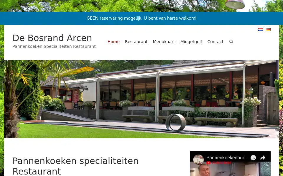 Screenshot of debosrandarcen.nl